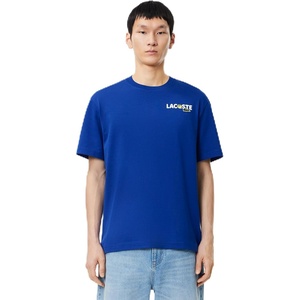 Lacoste Men’s Piqué Graphic T-Shirt(Captain)