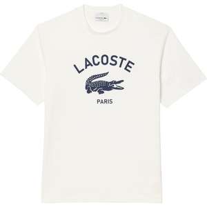 Lacoste Men’s Piqué Graphic T-Shirt(Flour)