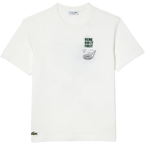 Lacoste Men’s Piqué Graphic T-Shirt(Flour/Golf)
