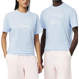 Lacoste Men’s Piqué Graphic T-Shirt(Rill Blue Branding)