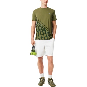Lacoste Men’s Ultra-Dry Stretch Tennis Shorts(White)
