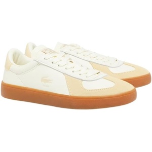 Lacoste Women’s Baseshot Pro Sneaker(Light Yellow/Gum)