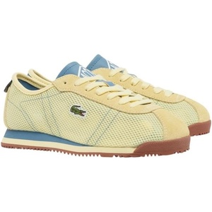 Lacoste Women’s Club-Low Sneaker(Light Yellow/Blue)