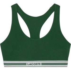 Lacoste Women’s Contrast Band Stretch Cotton Bralette(Vert)