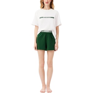 Lacoste Women’s Cotton Pyjama Set(White/Green)