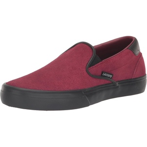 Lacoste Women’s Jump Serve Slip-on Sneaker(Burgundy/Black)