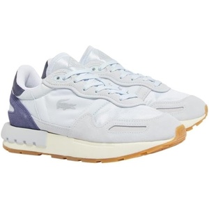 Lacoste Womens Partner Sneaker(Light Blue/Dark Blue)