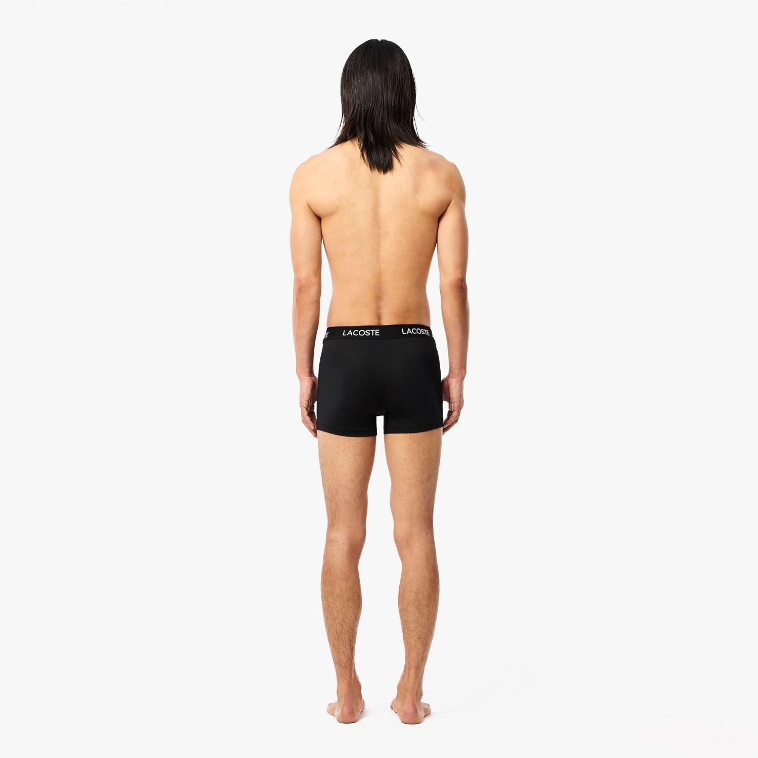 image:imageLacoste 3Pack All Over Print Active Microfiber TrunksBlackLead GreyWhite