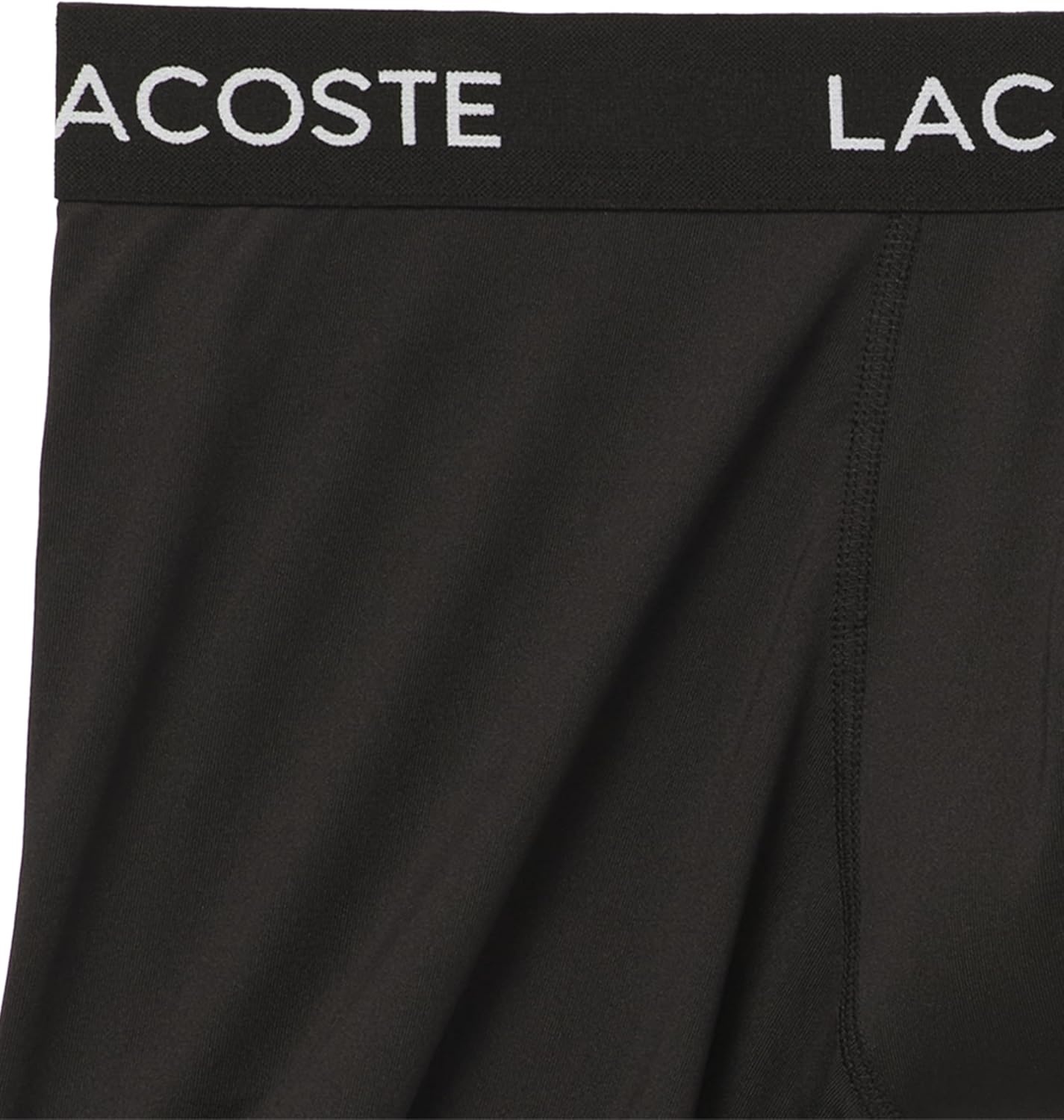 image:imageLacoste 3Pack All Over Print Active Microfiber TrunksBlackLead GreyWhite