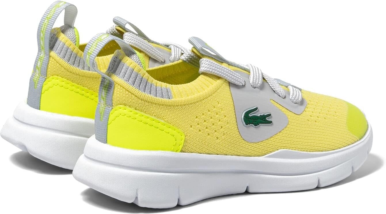 image:imageLacoste Baby Boys Infants Lacoste Run Spin Knit Textile TrainersYellowLight Grey