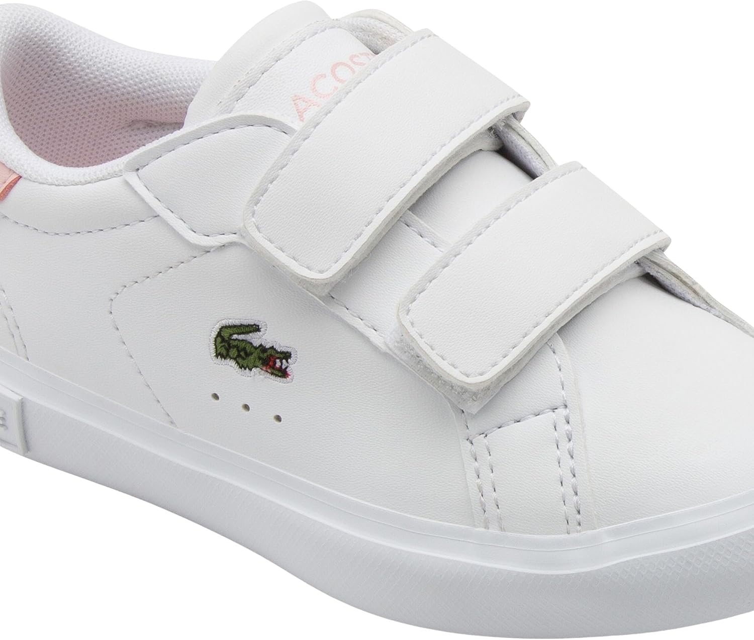 image:imageLacoste Baby Unisex Baby Infants Powercourt SneakerWhiteLight Pink