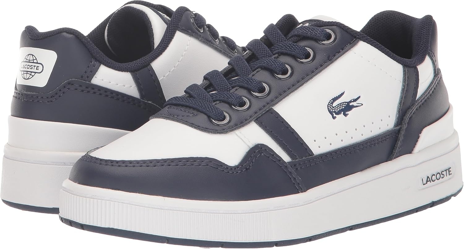 image:imageLacoste Childrens TClip Sneakers80s Classic Contrast WhiteNavy