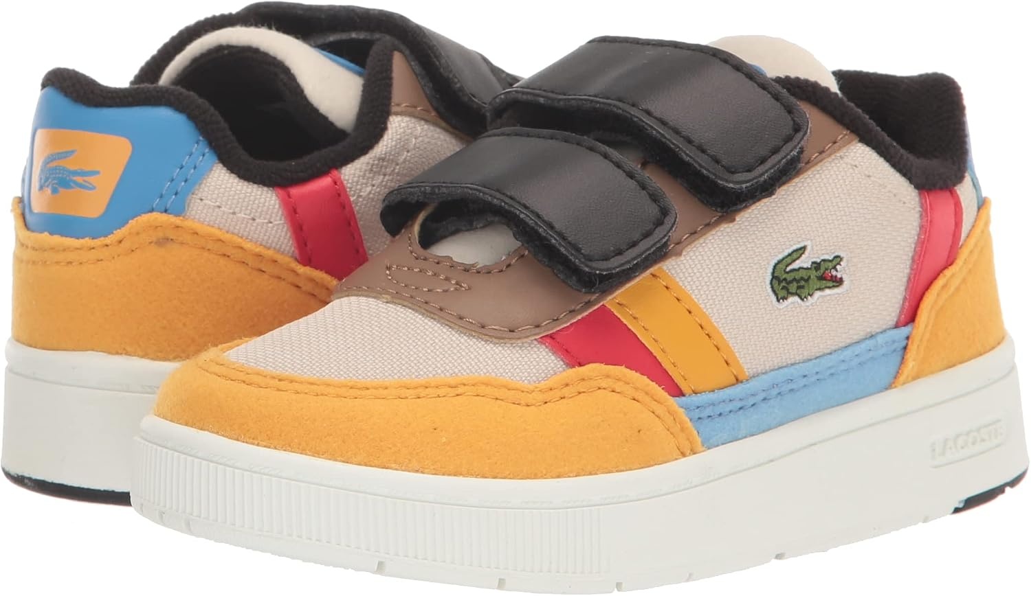 image:imageLacoste Childrens TClip SneakersOff WhiteYellow