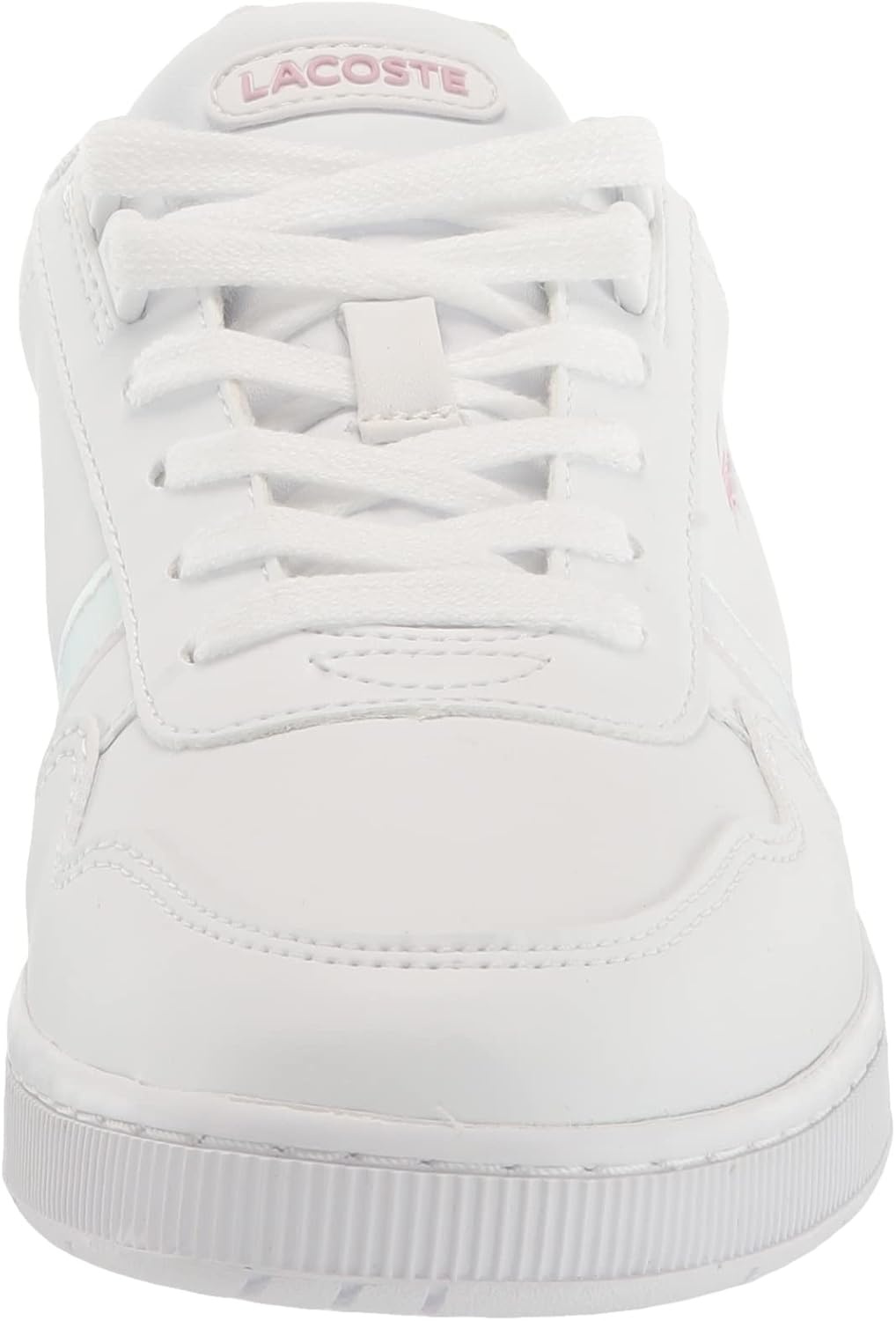 image:imageLacoste Childrens TClip SneakersWhiteGlossLogMarzipanJava Blue 10