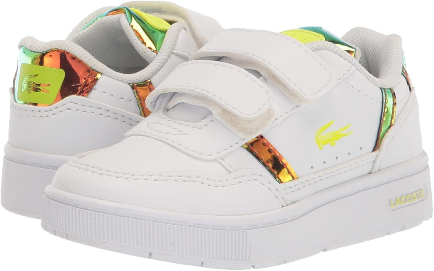 image:imageLacoste Childrens TClip SneakersWhiteYellow
