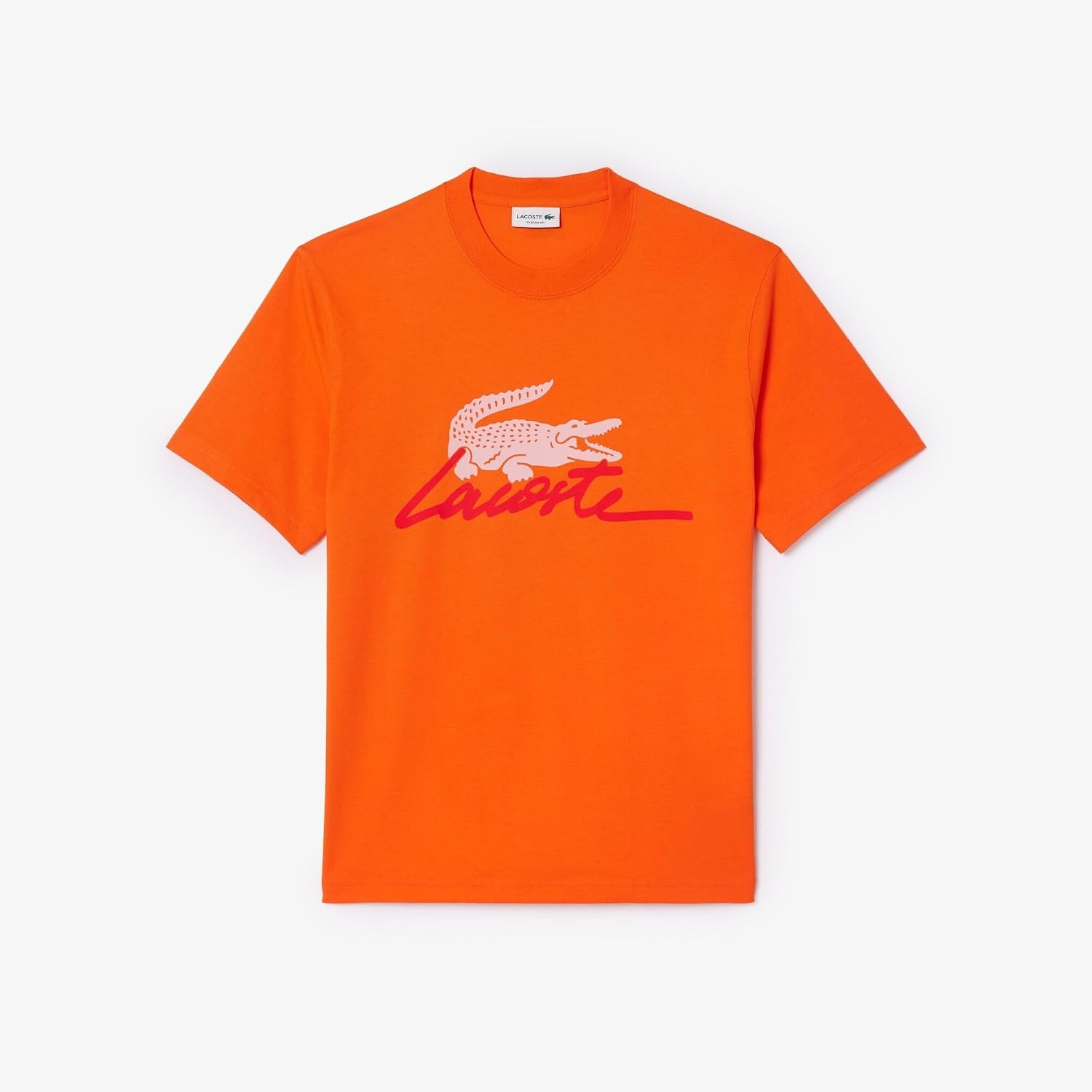 image:imageLacoste Cotton Jersey Signature Print TShirtBuoy Signature