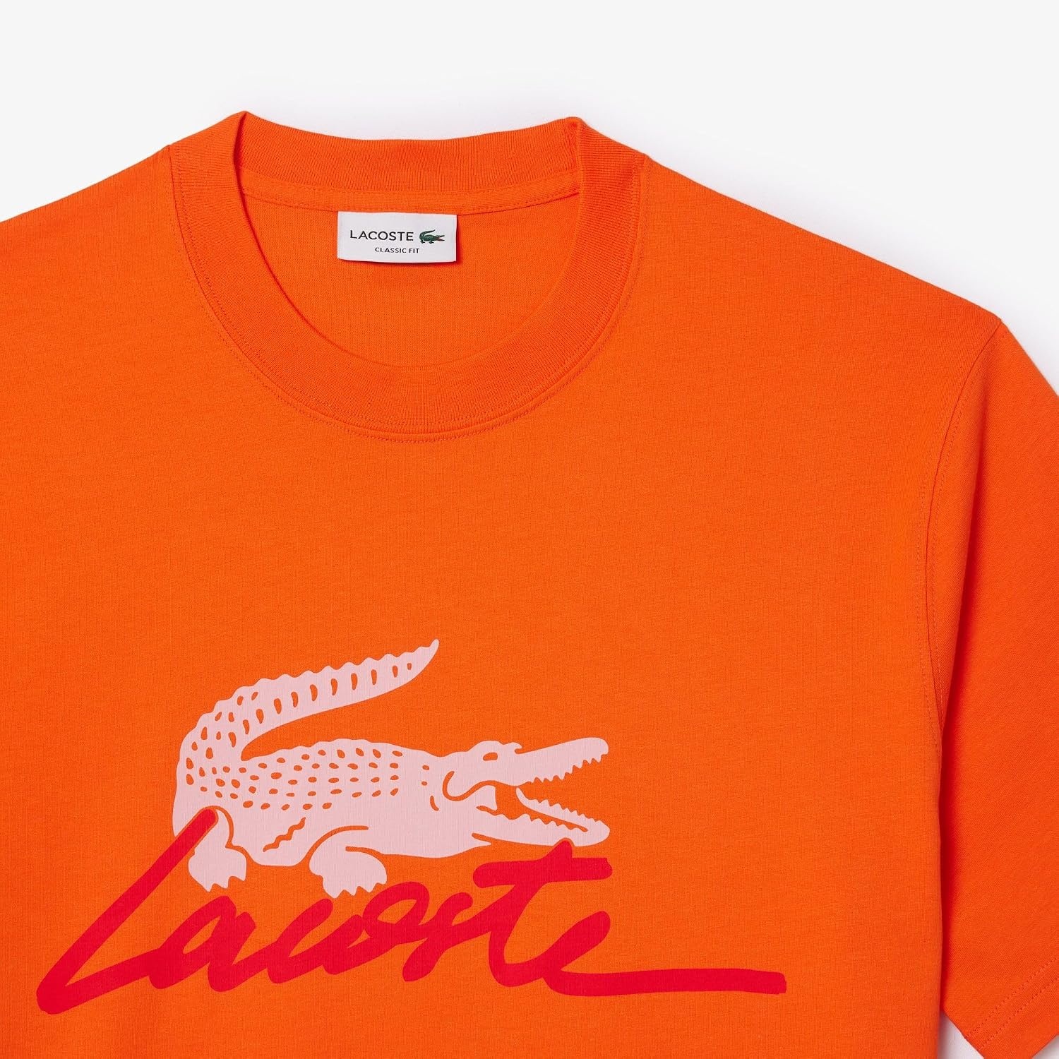 image:imageLacoste Cotton Jersey Signature Print TShirtBuoy Signature