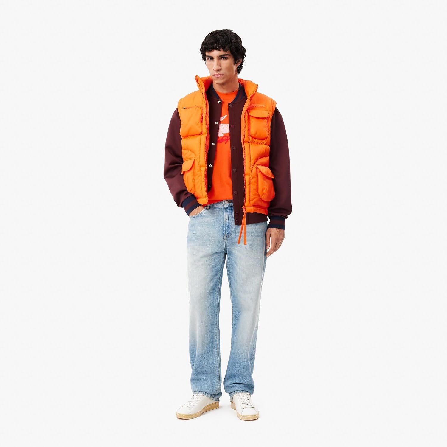 image:imageLacoste Cotton Jersey Signature Print TShirtBuoy Signature