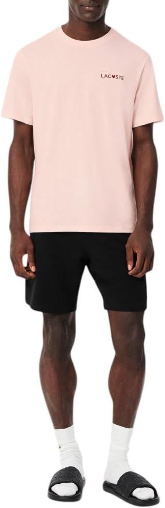 image:imageLacoste Cotton Jersey Signature Print TShirtDog RoseLadybird