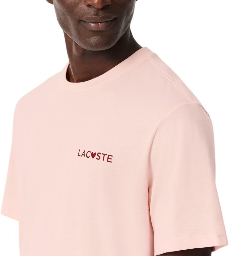 image:imageLacoste Cotton Jersey Signature Print TShirtDog RoseLadybird