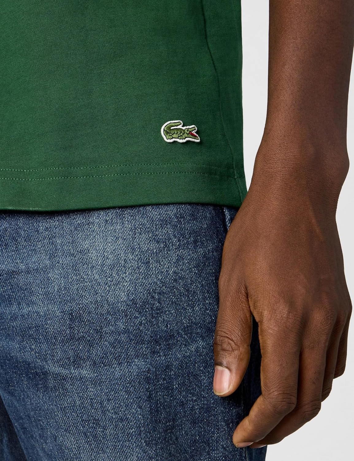 image:imageLacoste Cotton Jersey Signature Print TShirtGreen