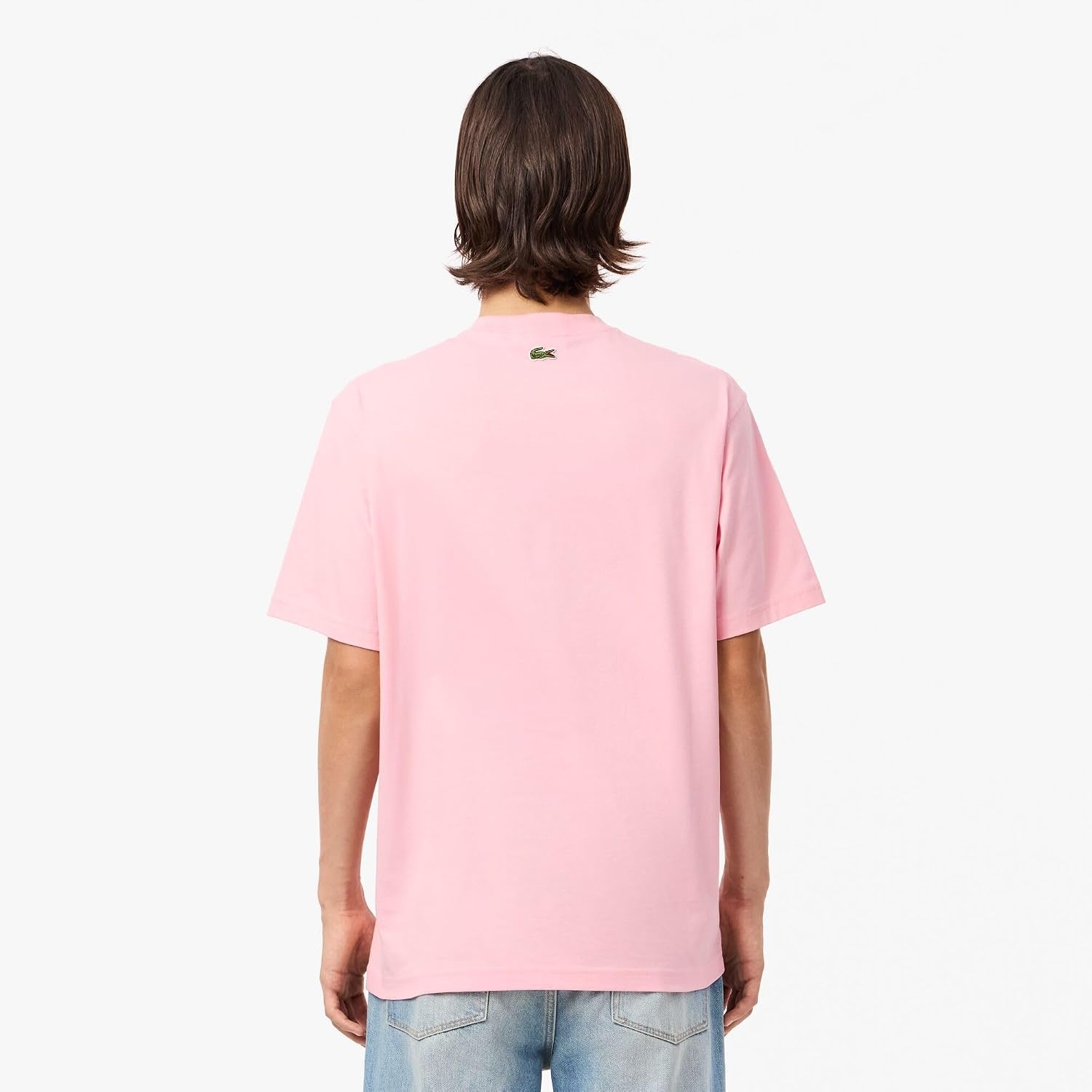 image:imageLacoste Cotton Jersey Signature Print TShirtLotus Signature