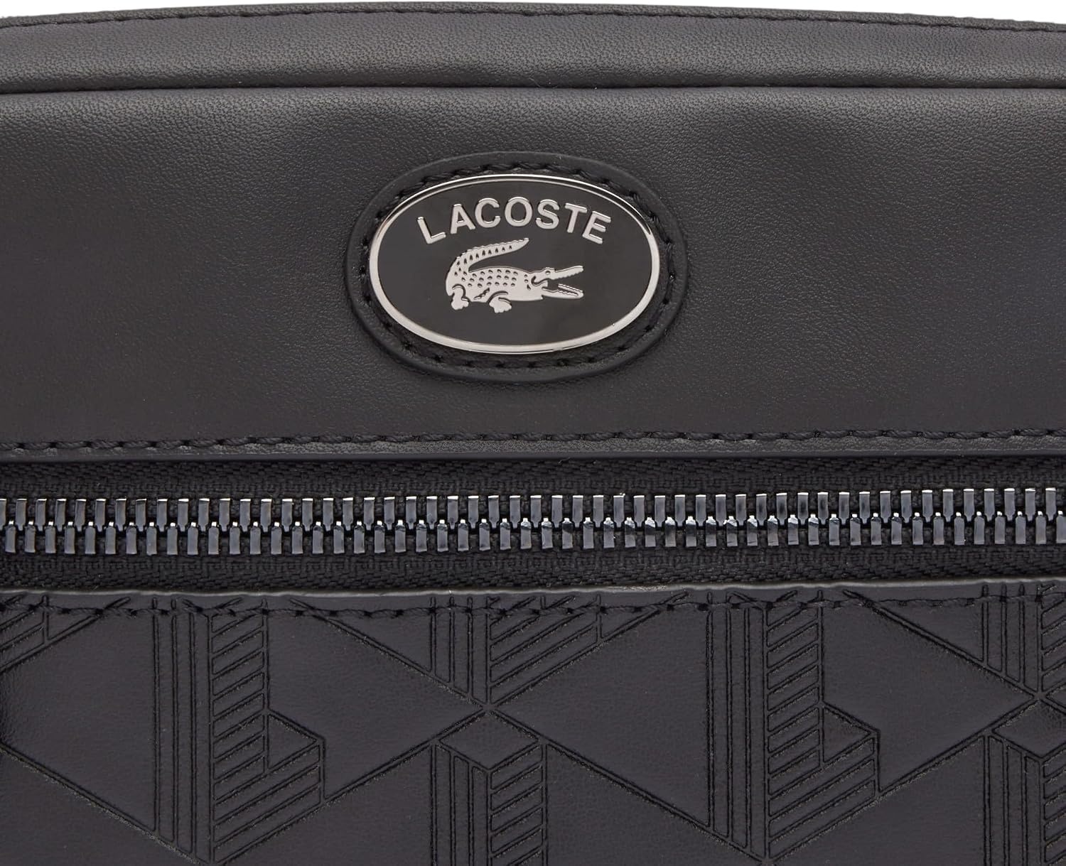 image:imageLacoste Embossed Monogram Shoulder BagBlack