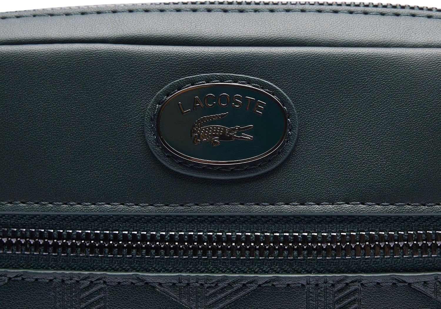 image:imageLacoste Embossed Monogram Shoulder BagDark Green