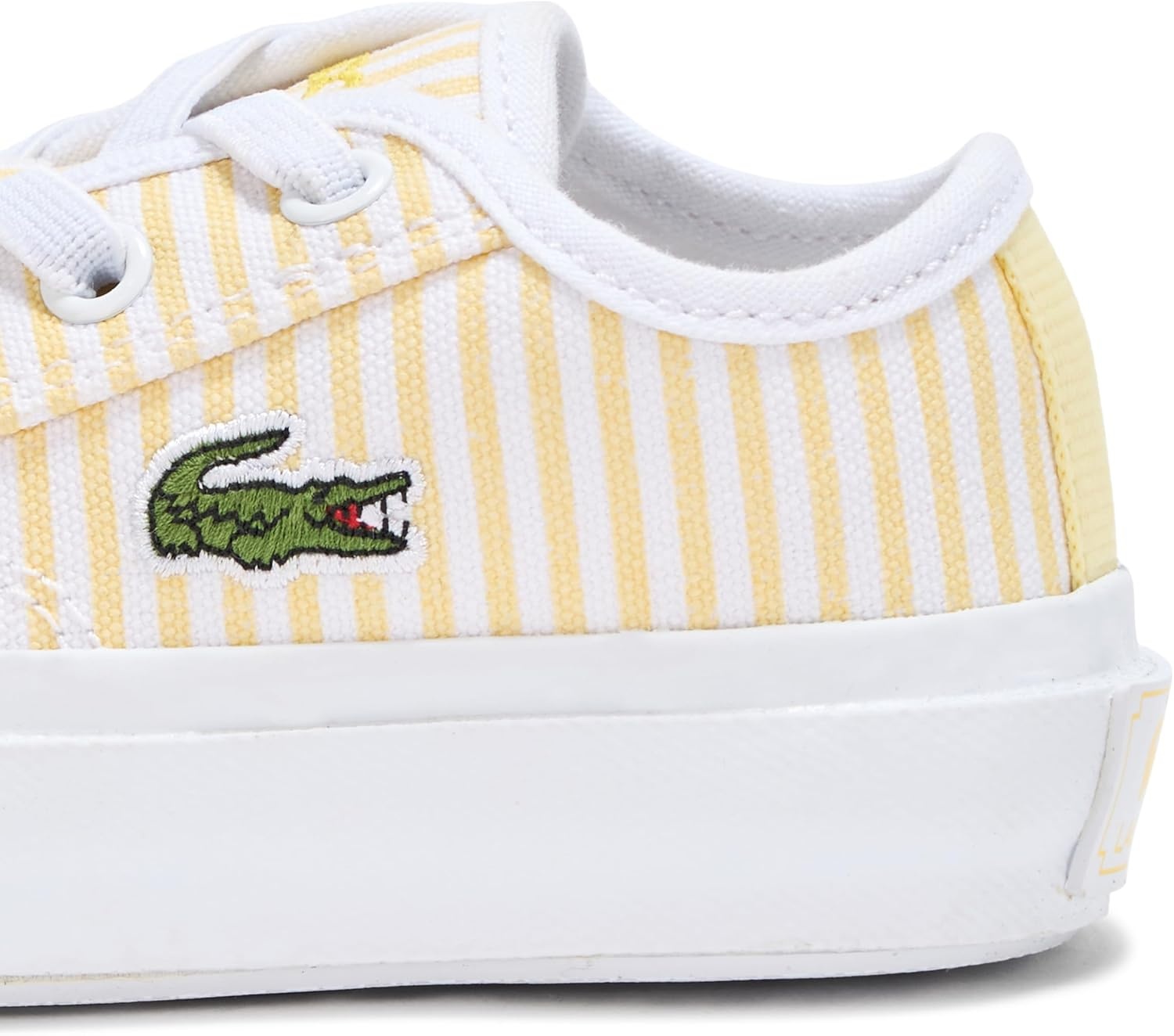 image:imageLacoste Infants Backcourt SneakersStripes Light YellowWhite