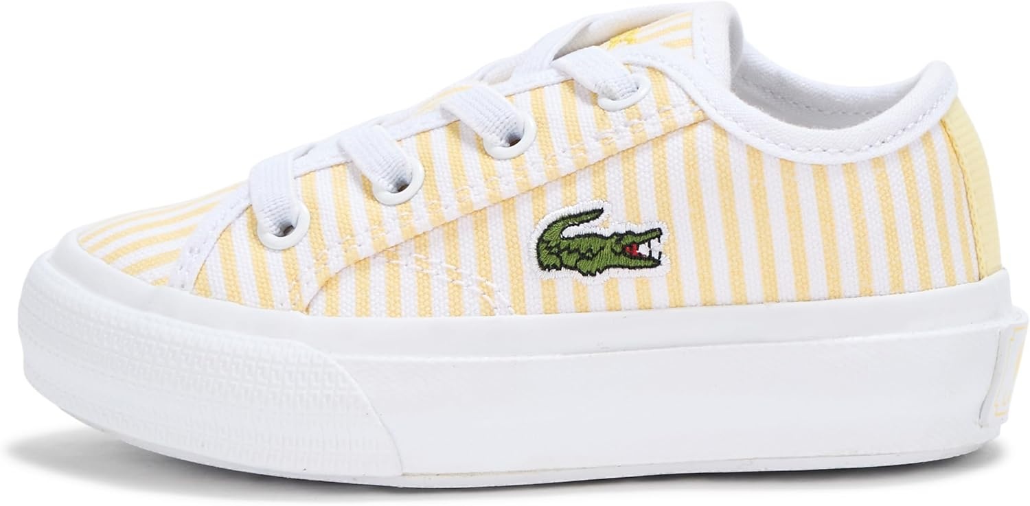 image:imageLacoste Infants Backcourt SneakersStripes Light YellowWhite