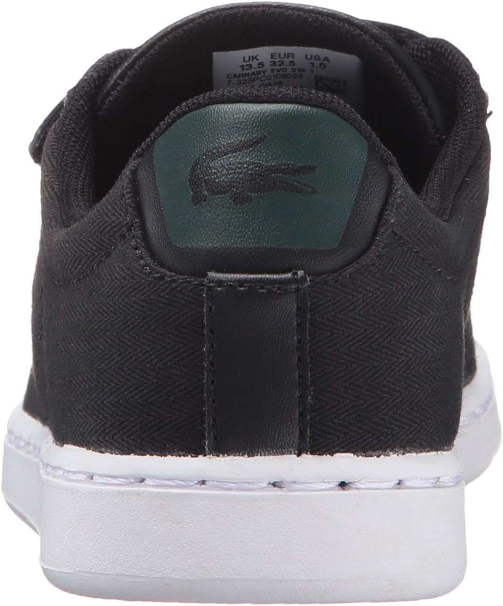 image:imageLacoste Infants Carnaby Evo SneakerBlackWhite Strap