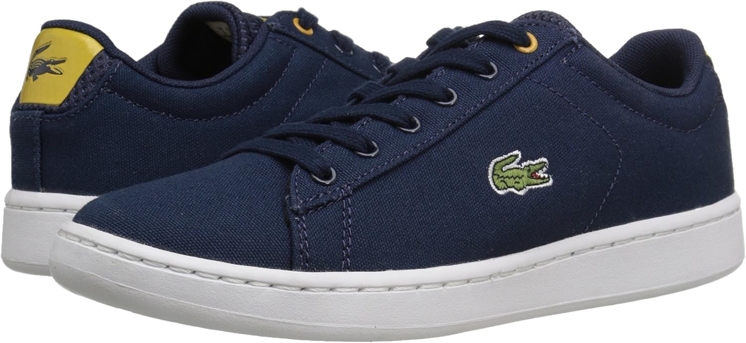image:imageLacoste Infants Carnaby Evo SneakerNavyWhiteYellow Strap