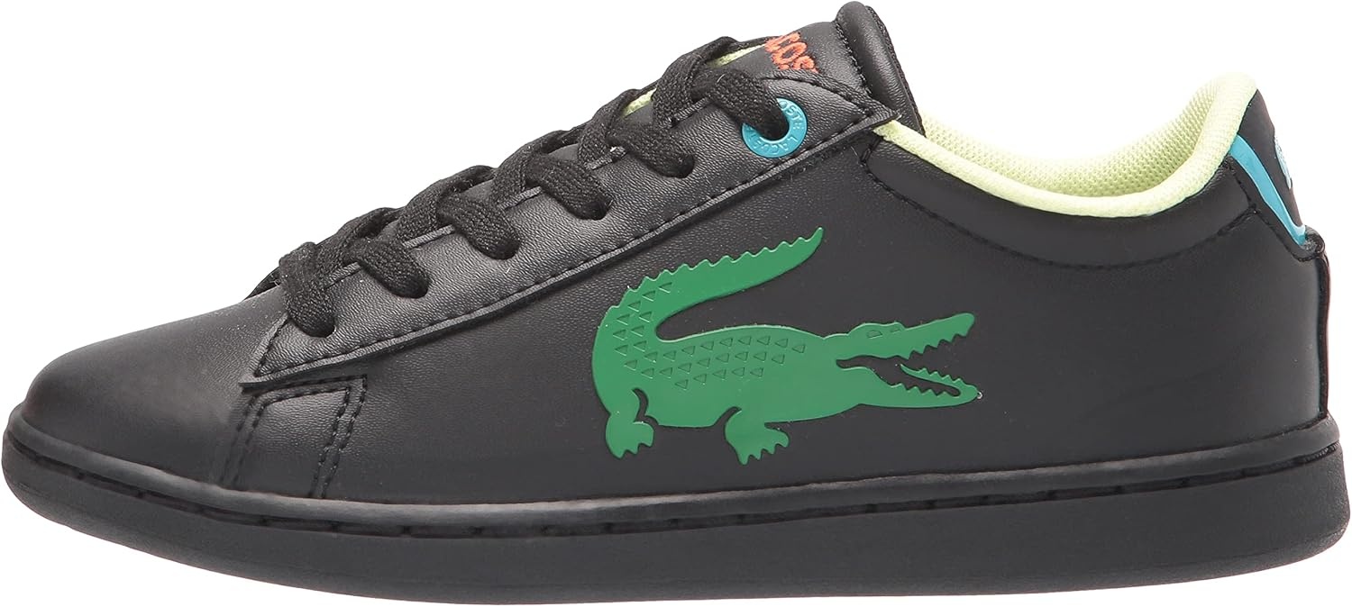 image:imageLacoste Infants Carnaby Evo SneakerSilver ChineGerberaLarch Green 10