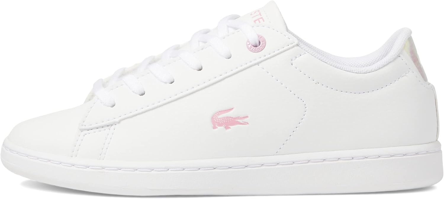 image:imageLacoste Infants Carnaby Evo SneakerWhiteGlossLogMarzipanJava Blue 10