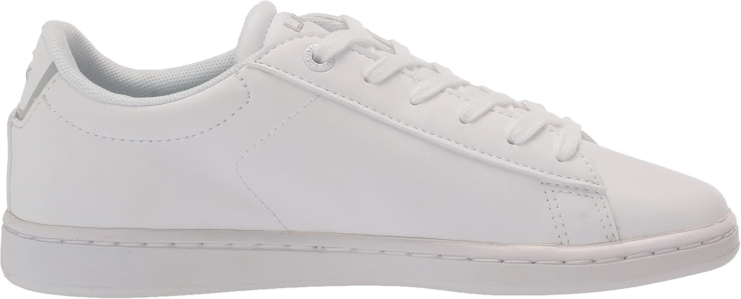 image:imageLacoste Infants Carnaby Evo SneakerWhiteGlossLogMarzipanJava Blue 20