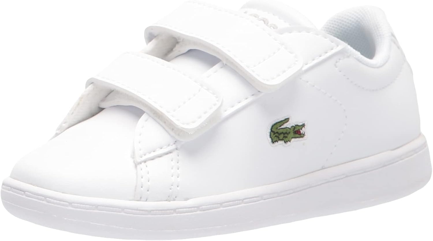 image:imageLacoste Infants Carnaby Evo SneakerWhiteGlossLogMarzipanJava Blue 20