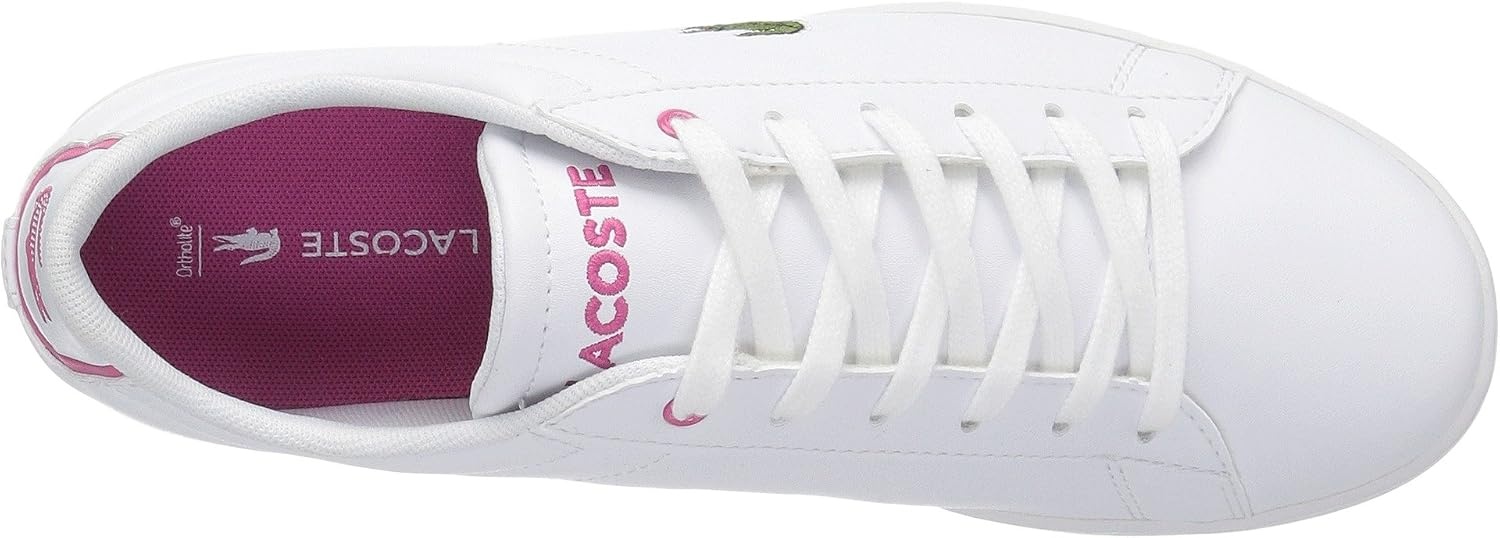 image:imageLacoste Infants Carnaby Evo SneakerWhitePink Sole
