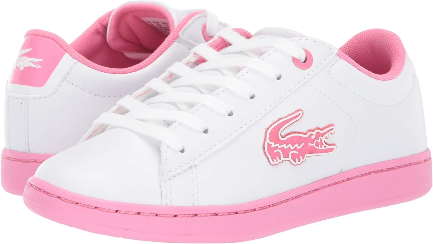 image:imageLacoste Infants Carnaby Evo SneakerWhitePink Sole