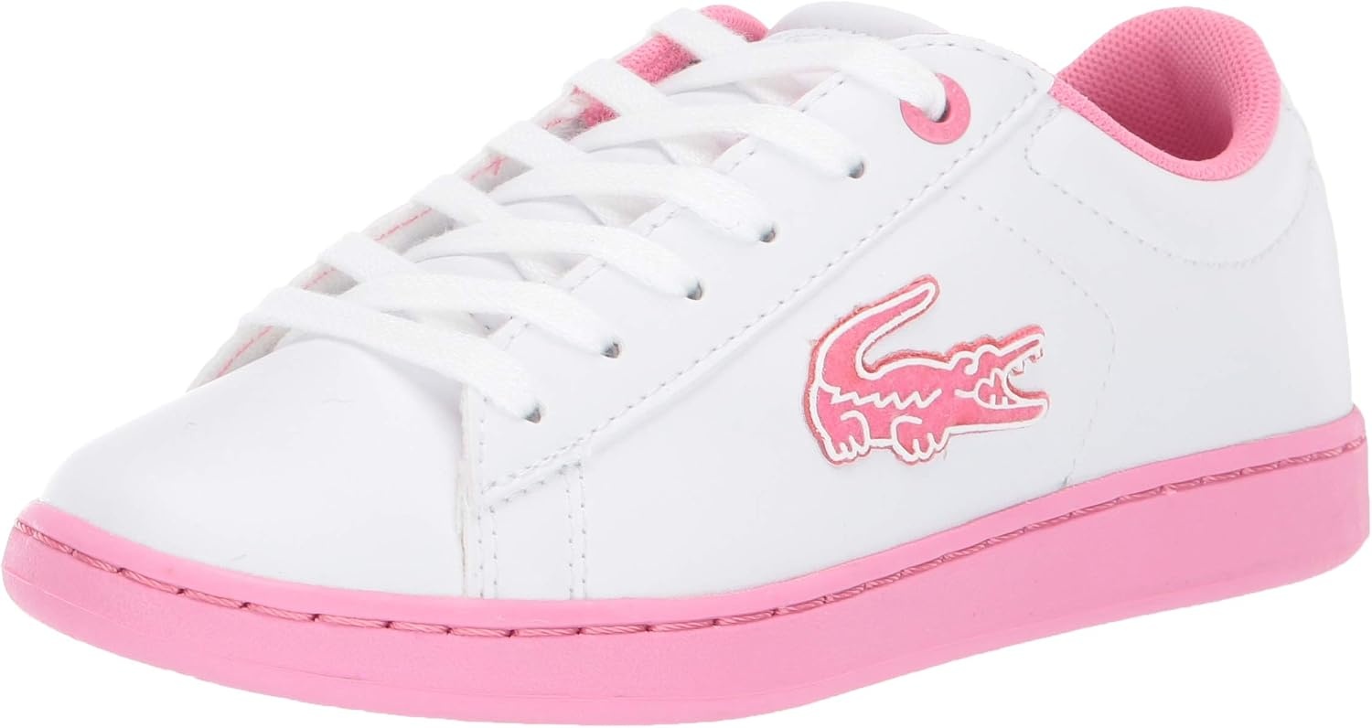 image:imageLacoste Infants Carnaby Evo SneakerWhitePink Sole
