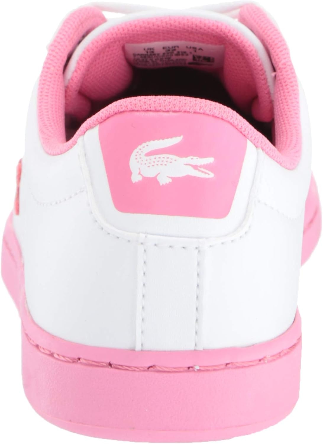 image:imageLacoste Infants Carnaby Evo SneakerWhitePink Sole