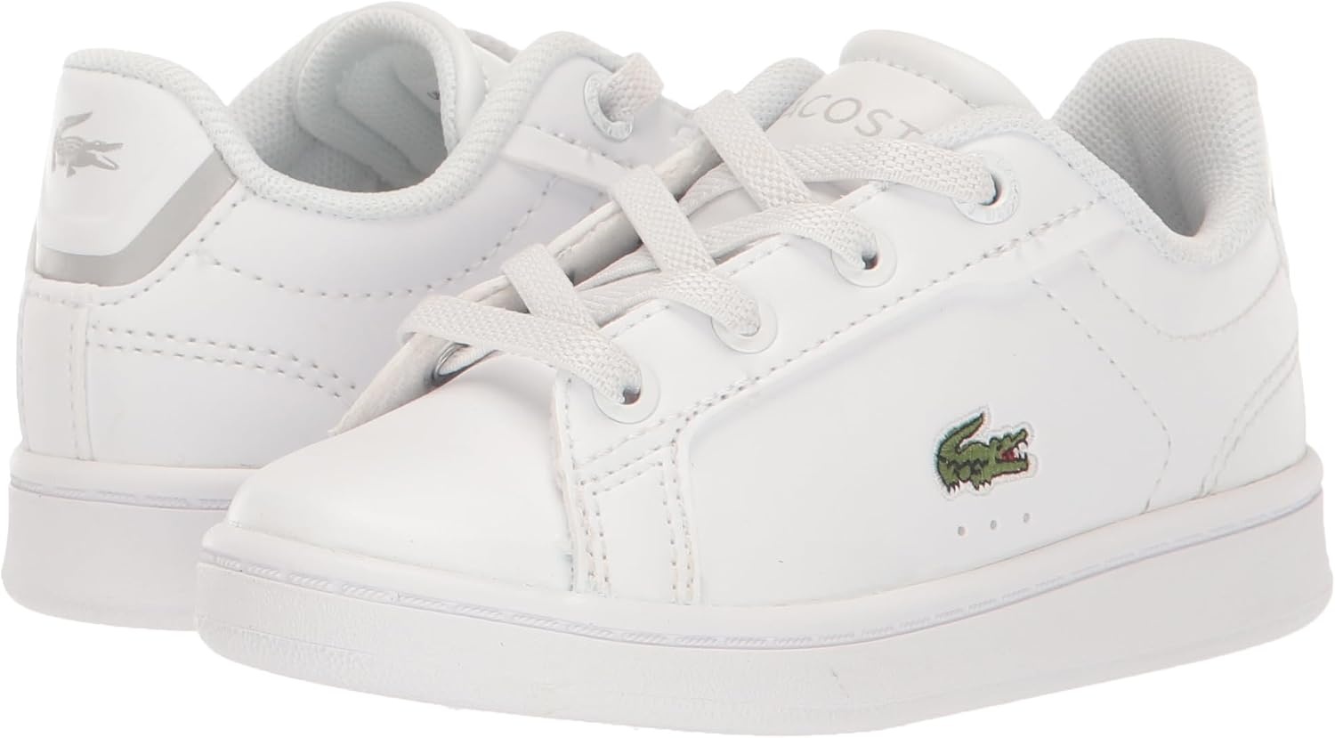 image:imageLacoste Infants Carnaby Pro SneakersWhiteGlossLogMarzipanJava Blue