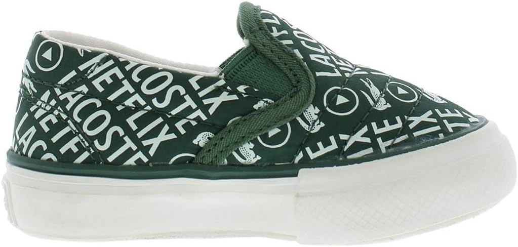 image:imageLacoste Jump Serve Slip On PS Boys ShoesDark Green Off White