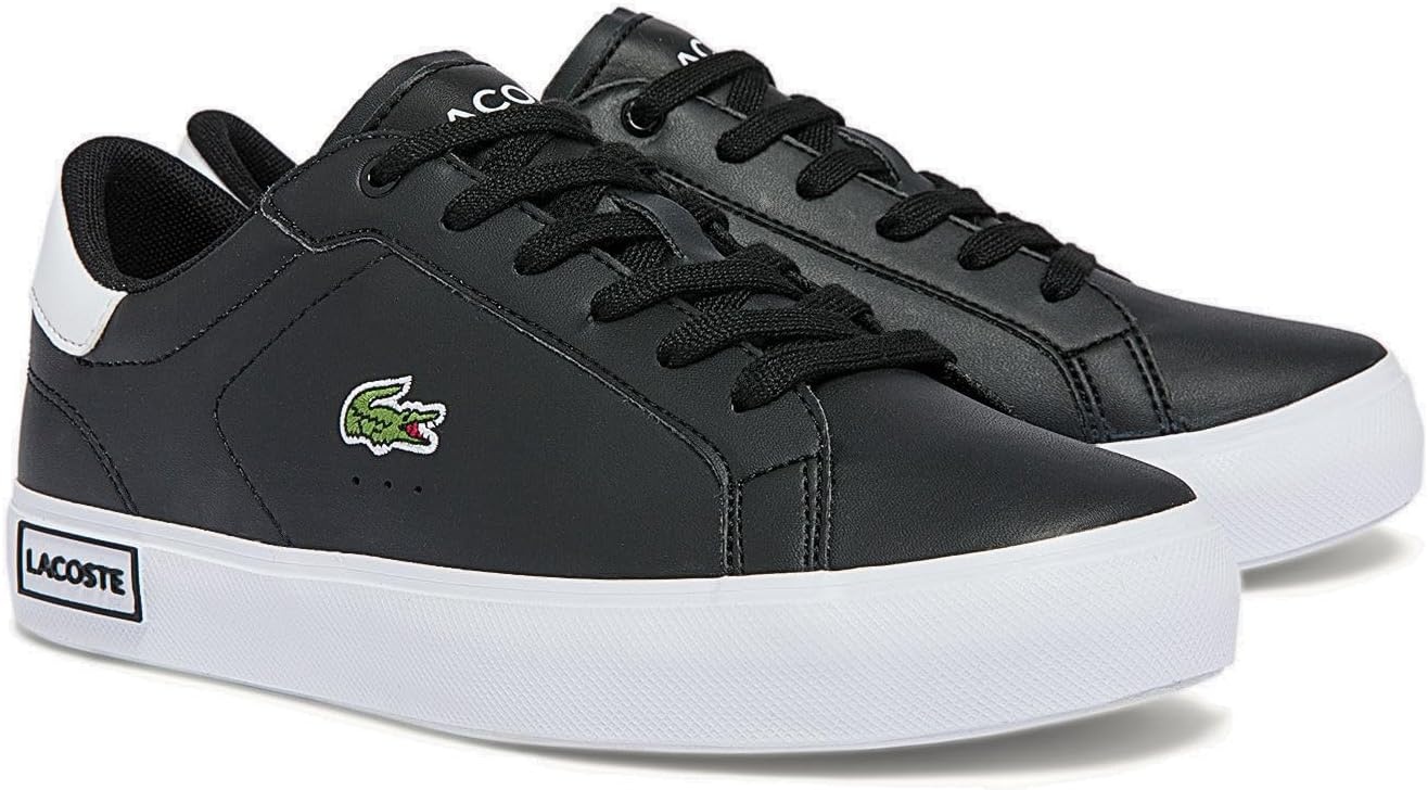 image:imageLacoste Juniors Powercourt SneakersBlack Schwarz Weiss 312
