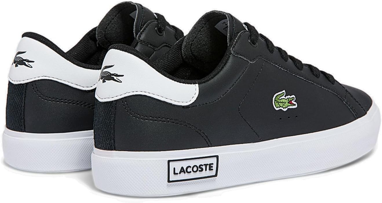 image:imageLacoste Juniors Powercourt SneakersBlack Schwarz Weiss 312