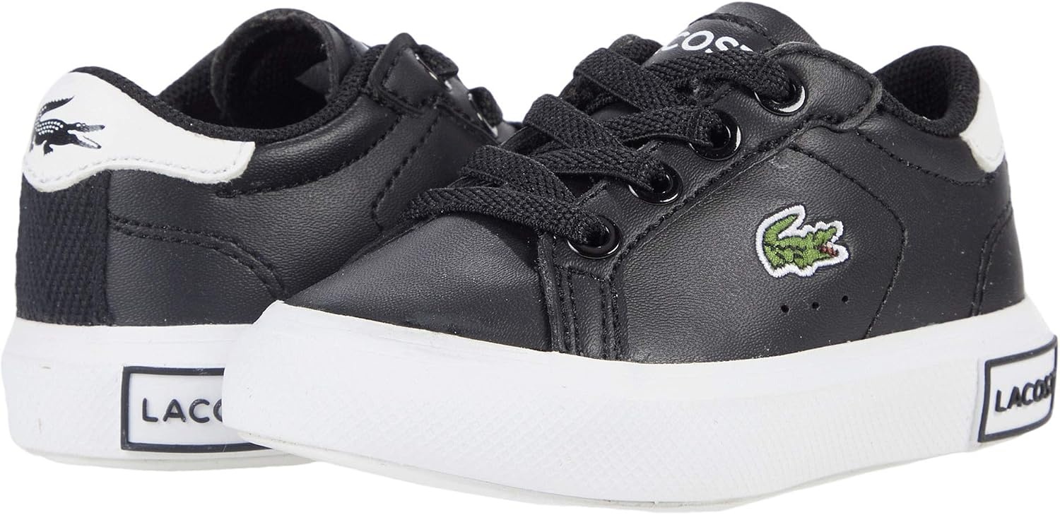 image:imageLacoste Juniors Powercourt SneakersBlackWhite