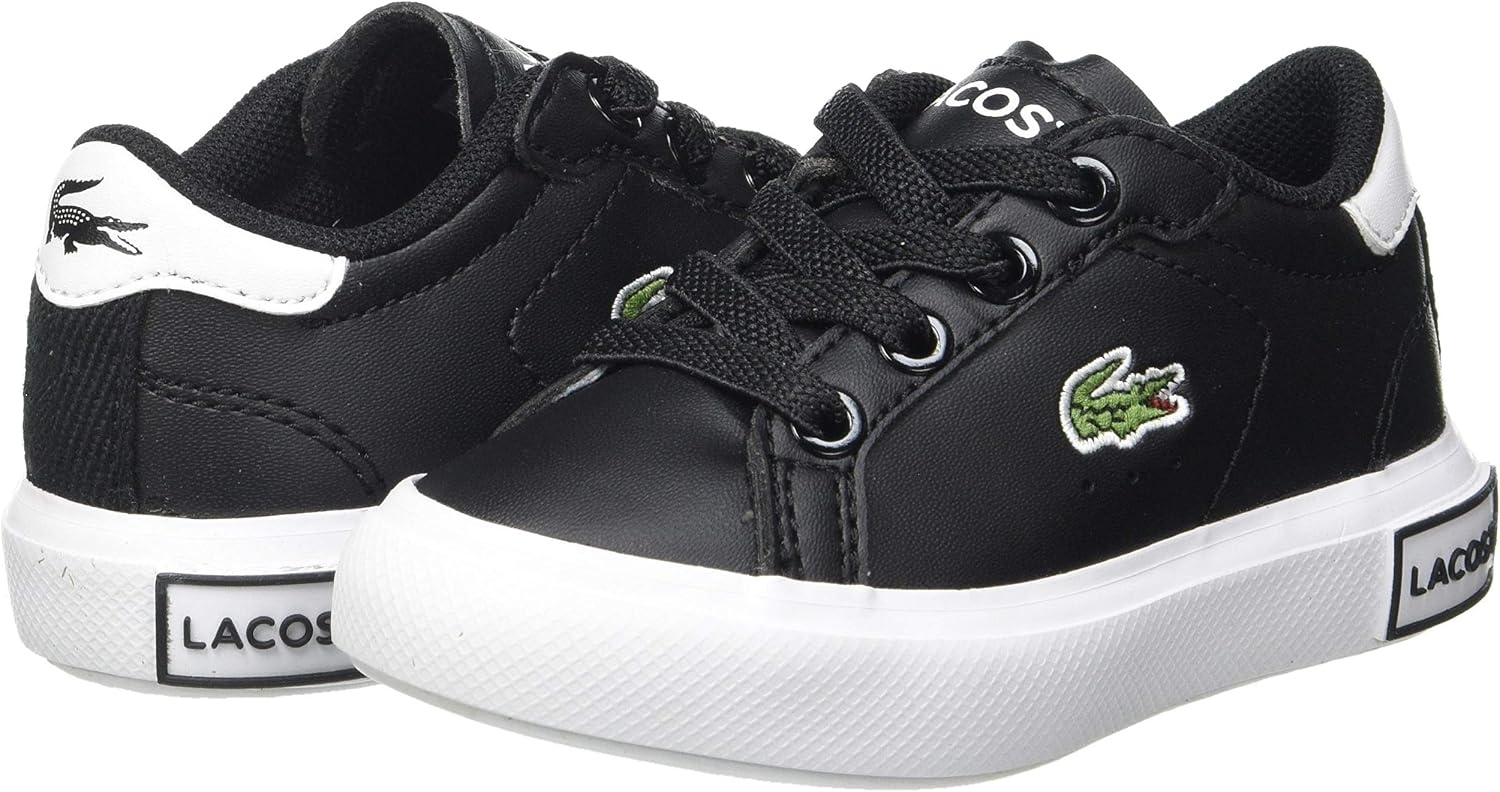 image:imageLacoste Juniors Powercourt SneakersBlk Wht