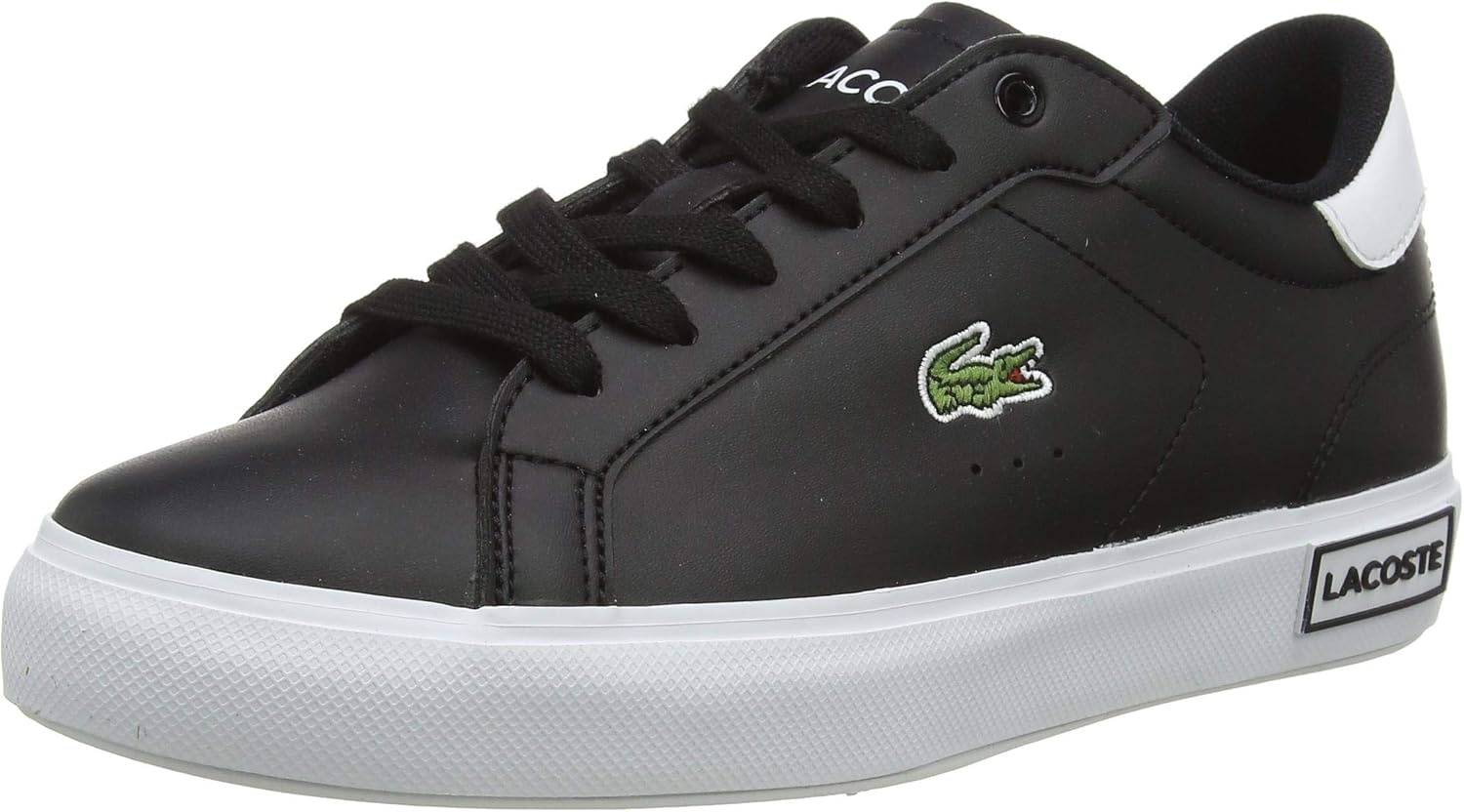 image:imageLacoste Juniors Powercourt SneakersBlk Wht