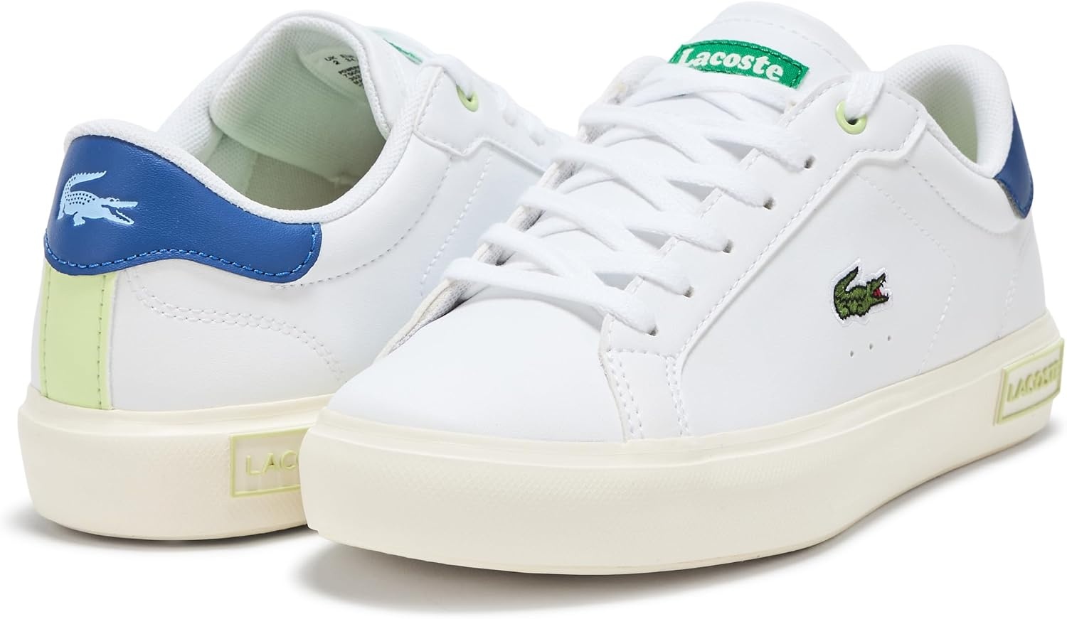 image:imageLacoste Juniors Powercourt SneakersWhite Blue