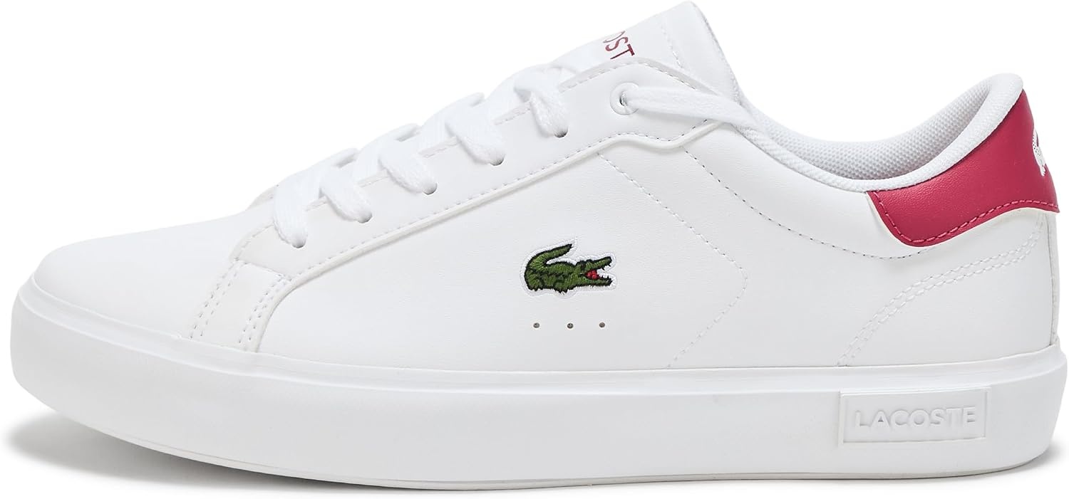 image:imageLacoste Juniors Powercourt SneakersWhite Dark Pink