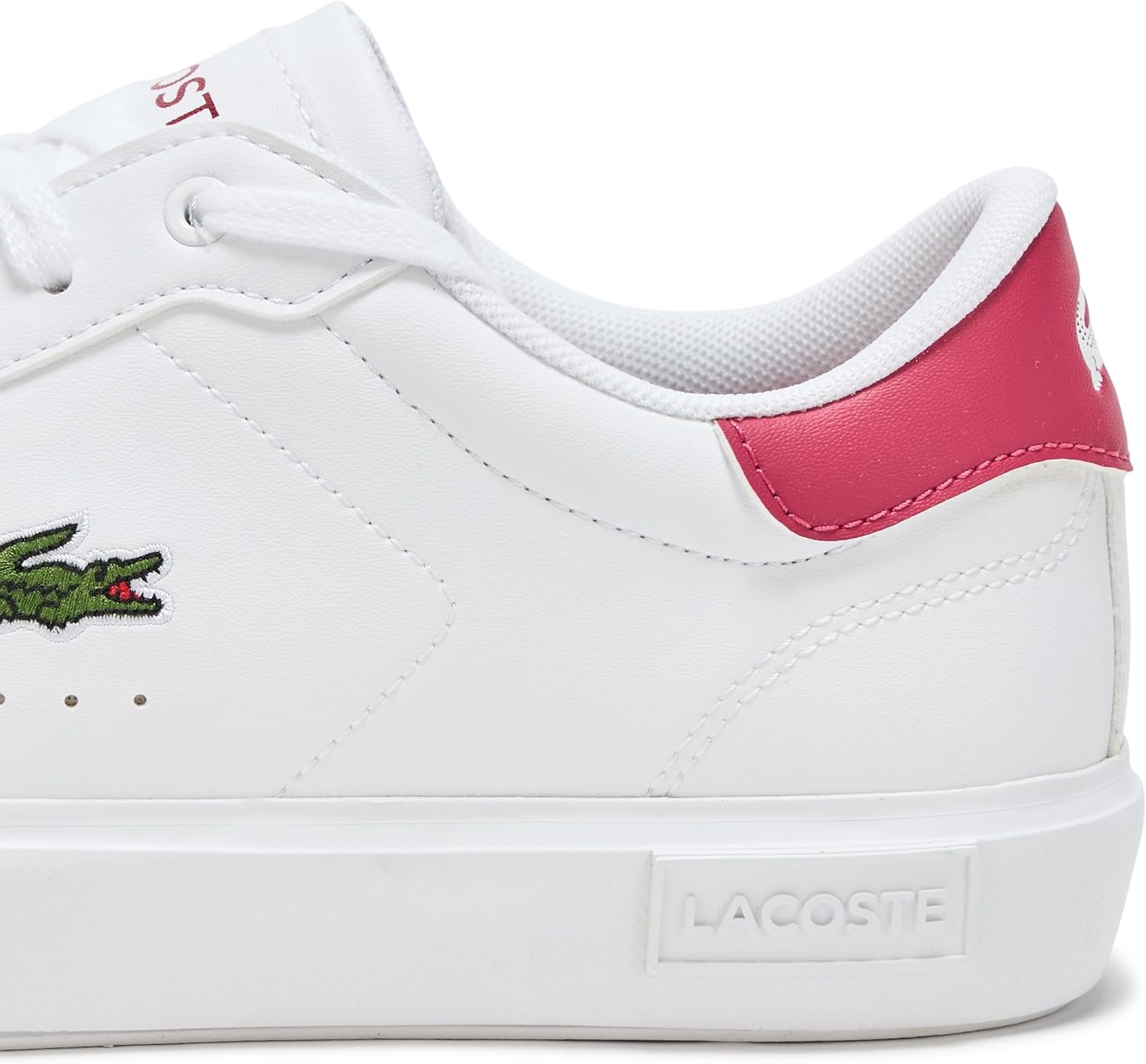 image:imageLacoste Juniors Powercourt SneakersWhite Dark Pink
